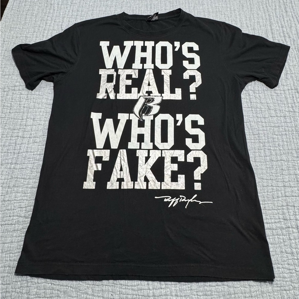 Vintage Y2K Ruff Ryders T Shirt Mens 3XL Black DMX Jadakiss‎ Baggy Real Rap Tee